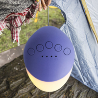 Nouveau design mignon, mini lecteur de musique à piles en forme de luciole, 12 sons apaisants, machine à bruit blanc LED rechargeable, portable pour bébé
