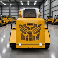 Mini-chargeuse sur pneus de qualité supérieure CE EPA 4x4, chargeuse compacte utilitaire avec godet, OEM chinois, personnalisable pour l'agriculture et la construction