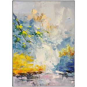 Handmade Abstract Oil Painting Large Vertical <b>Canvas</b> Art For Living Room Sofa Wall Decor Impressionism Style With Black <b>Frame</b> - Product Image 5