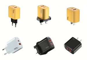 High Quality PD 20W 2 Port Power Charger Super Fast Wall Adapter <b>USB</b> A+<b>C</b> Travel Charger for Phone EU US UK <b>Plug</b> - Product Image 5