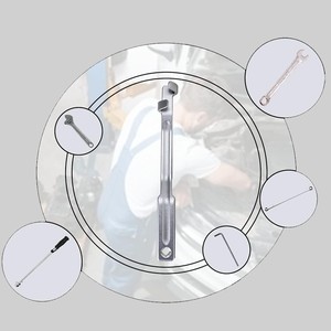 Universal Wrench Extension <b>Tool</b> 1/2 In <b>Square</b> Metric 45 Steel Industrial Grade Plating 340 Mm Length - Product Image 1