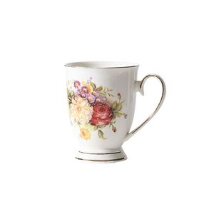 High-value Vintage Floral Coffee Cup and Saucer, Light Luxury Gold Rim Afternoon <b>Tea</b> Ceramic Cup, Court Style <b>Tea</b> <b>Set</b> - Product Image 5