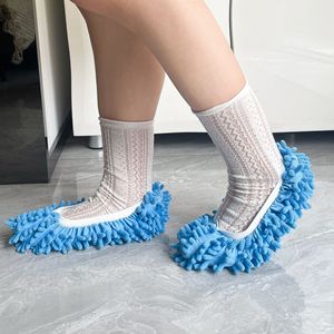 2026 Microfiber Dust Mop Slippers <b>Socks</b> for Floor Cleaning Reusable Washable Slip-On Cover Slipper - Product Image 1