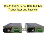 Convertidor RS485 de Datos Bidireccionales, Extensor Monomodo de Fibra Óptica FTTH POE IP TCP, Conector SC, 20Km, 1 Par