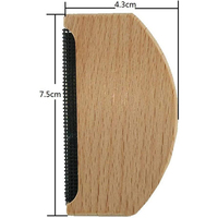 Brosse à laine portable en bois écologique pour pulls, avec logo personnalisé, OEM/ODM, vente en gros