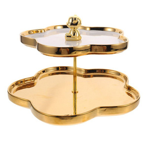 Top Tendance 2025 Meilleure Qualité Ronde Or En Acier Inoxydable Cupcake & Gâteau Aux Fruits Stand pour Dessert et Fêtes - Product Image 6