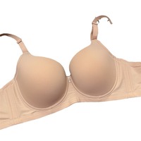 Soutien-gorge push-up ultra-fin minimaliste uni sans coutures avec armatures et contrôle latéral, bretelles convertibles, réduit l'effet OEM