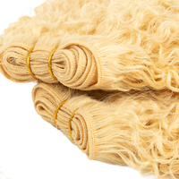 Extensions de tissage de cheveux humains vierges indiens bruts 100% naturels, invisibles, doux, naturellement bouclés, cuticules alignées, couleur platine