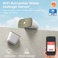 Détecteur de fuite d'eau Tuya Zigbee 3.0 2 en 1, détecteur de pluie et d'inondation, ultra-sensible 0,05 ml, 82 électrodes, étanche IP66, application Smart Life