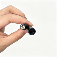 Connecteur circulaire mâle-femelle IP68 à 3 broches pour l'assemblage de prises, idéal pour la connexion de signal et d'alimentation des équipements extérieurs