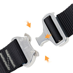 ブラックフルボディ5点ハーネス登山用緊急救助懸垂下降装置落下防止安全ロープセット - Product Image 5