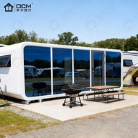 Moderna Casa Cápsula Transpirable Tipo Apple Cabin |   Unidad Portátil Pequeña para Exteriores para Proyectos de Hostelería, Supermercados y Edificios de Oficinas