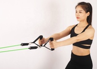 Bandes de résistance avec ancre de porte, poignées, sac de transport, sangles pour cheville, pour l'entraînement de résistance, thérapie physique et exercices à domicile