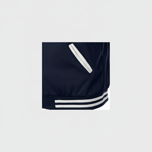 Vestes de baseball universitaires d'hiver personnalisées pour hommes, logo brodé, patchs, manches en cuir respirantes, taille plus, lavées - Product Image 1