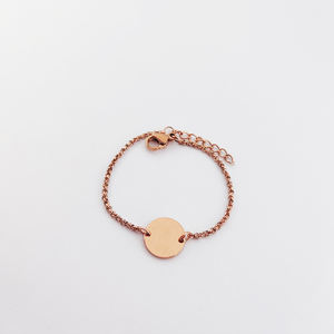 Lot de 10 bracelets plaqué or 18k, matériaux en acier inoxydable, breloques, accessoires pour bijoux de bébé - Product Image 5