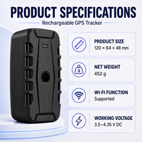 Traceur GPS HB-209C 20000mAh pour véhicules, longue autonomie, dispositif de suivi magnétique puissant, localisation en temps réel pour voitures, camions et biens