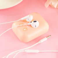 KIKI-398 Vente en gros Cadeaux mignons Écouteurs filaires 3,5 mm avec microphone Matériau TPE Étanche IPX-0 pour accessoires mobiles et informatiques