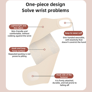 Attelle de poignet en nylon enveloppante, réglable et confortable, respirante, pour la protection du pouce et de la main de l'utilisateur d'ordinateur, avec pression fixe - Product Image 3