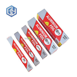 Vente en gros 0.02mm 0.014mm épaisseur 9m 15m rouleau de papier d'<span class=keywords><strong>aluminium</strong></span> argenté domestique robuste - Product Image 5