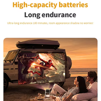 2025 extérieur à courte portée 1080P home cinéma écran vidéo LCD android smart portable batterie intégrée projecteur projecteurs