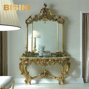 Consolle antica con luce a specchio lusso nella porta contro il <span class=keywords><strong>muro</strong></span> portico in marmo con rivestimento in marmo mensola del portico <span class=keywords><strong>tavolo</strong></span> del soggiorno - Product Image 2