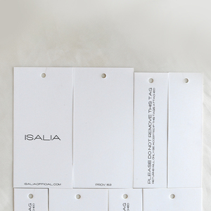 Etiqueta colgante de papel grueso de lujo para ropa, cuerda de etiqueta colgante de oscilación sostenible, accesorios de ropa hechos a medida, etiqueta de precio - Product Image 6
