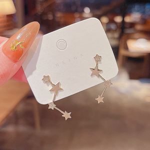 Hàn Quốc tất cả các ngôi sao hình học Micro Inset Bông tai cho phụ nữ siêu <span class=keywords><strong>Flash</strong></span> hoa thiết kế cảm giác lạnh gió Stud Phụ kiện cho Đảng - Product Image 5