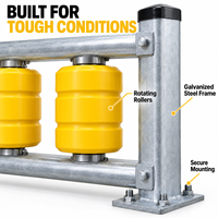 Barrière de sécurité rotative en polyuréthane EVA non réfléchissante à fort impact, galvanisée à chaud, dimensions personnalisables, pour le trafic