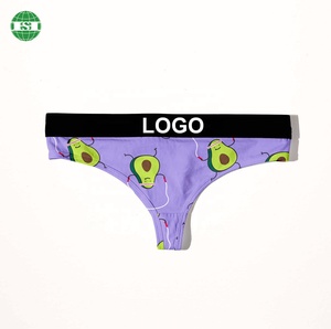 String personnalisé à imprimé <span class=keywords><strong>avocat</strong></span> pour femme, sous-vêtements de marque personnalisés, polyester 95%, élasthanne 5% - Product Image 1