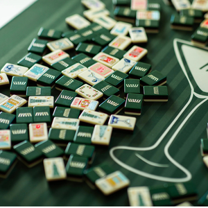 Tapis de <span class=keywords><strong>Mahjong</strong></span> Américain Tendance Vert Olive New York, 33 Pouces, Néoprène Premium 3mm, Bords Cousus, Imperméable - Vente Flash - Product Image 3