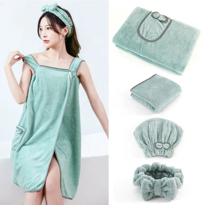 Wearable Towels Woman Shower Female Soft