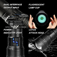 Lampe de poche ultra lumineuse antidéflagrante défensive rechargeable tactique lampe de poche led