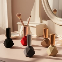 Flacon de parfum en verre géométrique, mini vaporisateur portable, couleur personnalisée, pompe de luxe légère, sans diffuseur à bâtonnets