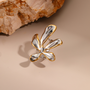 สร้อยคอดอกไม้ระดับไฮเอนด์, ต่างหูไทเทเนียม, แหวนเปิด, เครื่องประดับแฟชั่นหรูหราเบาๆ ขายส่งข้ามพรมแดน - Product Image 6