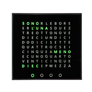 <span class=keywords><strong>Orologio</strong></span> <span class=keywords><strong>da</strong></span> Parete Italiano con Parole LED di Grandi Dimensioni, Quadrante Quadrato per <span class=keywords><strong>Soggiorno</strong></span> - Product Image 4