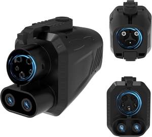 Nuevo Adaptador de <span class=keywords><strong>Supercargador</strong></span> <span class=keywords><strong>Tesla</strong></span> de Alta <span class=keywords><strong>Potencia</strong></span>, Adaptador NACS a CCS1 para Vehículos Eléctricos, 500A, 250kW, 1000V, Carga Rápida de CC, Viptoo DD005 - Product Image 1