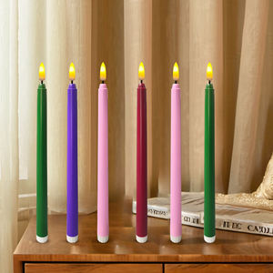 Vela <span class=keywords><strong>de</strong></span> Pilar LED, luz simulada para decoración <span class=keywords><strong>de</strong></span> paisaje, IP33, vela eléctrica regulable con batería blanca cálida, atractiva - Product Image 2