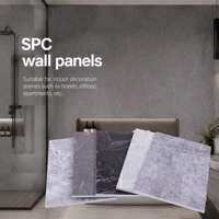 Panneau mural SPC, panneau mural facile à installer, imperméable, respectueux de l'environnement, texture marbre, pour villa, appartement, projet