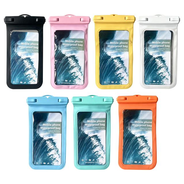 Secure Lock 7-Color Waterproof Cell Phone Bag, 100% Waterproof IPX8 Pouch for Snorkeling Rafting Boating, Custom Logo Factory