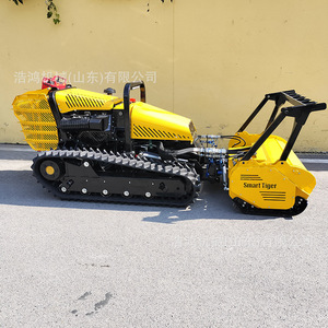 Véhicule de développement à chenilles pour la tonte forestière à distance, avec système de transmission par courroie isolante - Product Image 2