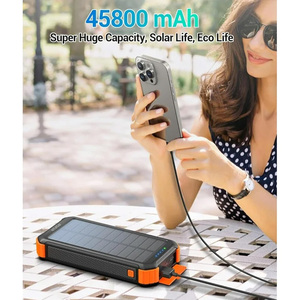 <span class=keywords><strong>Batterie</strong></span> <span class=keywords><strong>Externe</strong></span> <span class=keywords><strong>Solaire</strong></span> Étanche Elzle 45800mAh à Charge Rapide avec Câble Intégré Portable <span class=keywords><strong>pour</strong></span> Extérieur 30W USB-C Nouveau Produit 2025 - Product Image 4