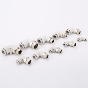 Tuyau flexible en cuivre PL, composant pneumatique à connexion rapide, connecteur en forme de L à angle droit, filetage externe, courbe, circuit d'air - Product Image 3