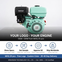 Moteur à essence 13HP pour pompe à eau 188F WP30 WP40 OHV 4 temps refroidi par air à arbre horizontal