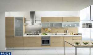 Gabinetes de Cocina Modulares de <span class=keywords><strong>Estilo</strong></span> Minimalista, Listos para Instalar, Diseño Integrado, Encimera de Madera Inteligente con Isla de Almacenamiento - Product Image 6