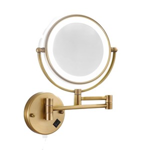 Espejo LED Redondo Estándar de Cobre para Montar en la Pared con Luz LED para Baño - Product Image 5