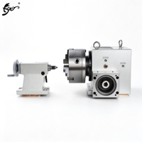 Tête de division Tiger CNC FK15145 pour machines-outils à 4ème et 5ème axes, accessoires de machine-outil, mandrin à 3 mors et contre-pointe pour fraiseuse