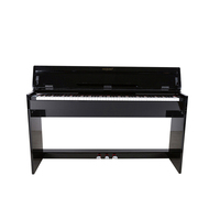 Hochwertiges 88-Tasten Digitales Klavier in Weiß, Kompakte Konstruktion mit Leistungsstarker Tastatur, Kopfhöreranschluss und USB/MIDI-Funktion