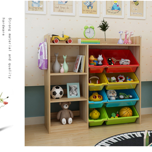 Armario de gran capacidad para niños, estante de almacenamiento de juguetes, armario de ropa para niños, estantería de cohete - Product Image 2