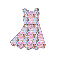 Ensemble de vêtements de sport décontractés pour fillette, style maille, avec impression personnalisée Sprout, taille élastique, antibactérien