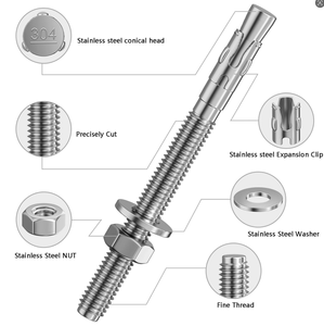 Vente directe usine – Chevilles d'ancrage en acier inoxydable M8 M10 M12 M14 M16 – Prix compétitif pour l'installation de structures en acier extérieures - Product Image 4